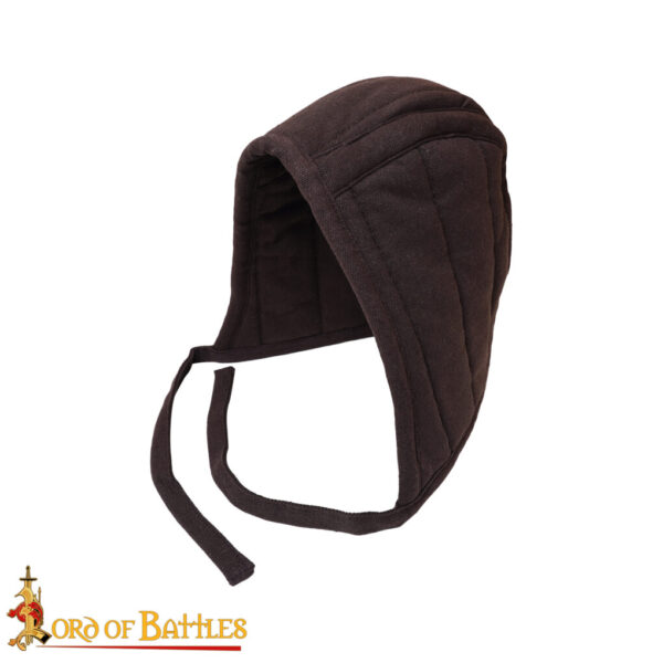 Medieval Quilted Padded Arming Cap Canvas Cotton - Image 12
