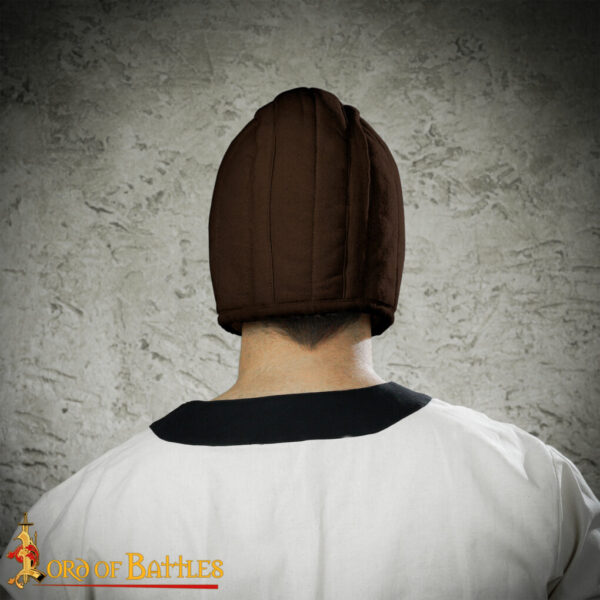Medieval Quilted Padded Arming Cap Canvas Cotton - Image 14