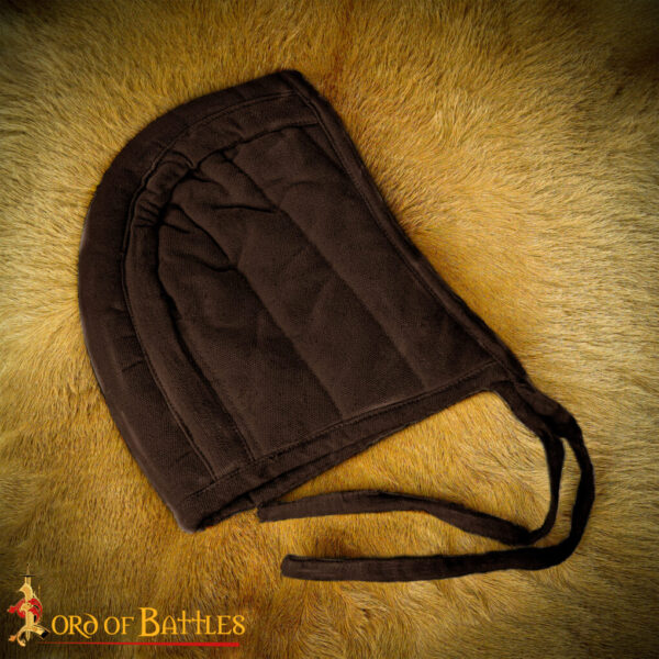 Medieval Quilted Padded Arming Cap Canvas Cotton - Image 2