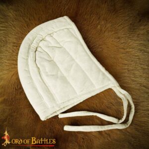 Medieval Quilted Padded Arming Cap Canvas Cotton