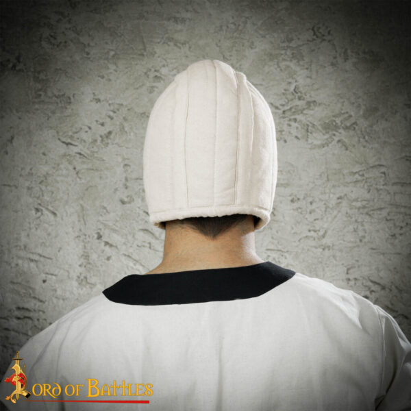 Medieval Quilted Padded Arming Cap Canvas Cotton - Image 20