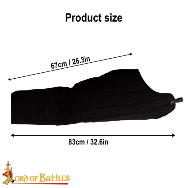 Medieval Padded Arming Chausses Quilted Armor Ideal Padding for Chainmail and Plate Armor - Image 5
