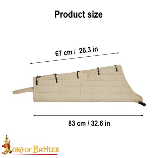Medieval Padded Arming Chausses Quilted Armor Ideal Padding for Chainmail and Plate Armor - Image 9