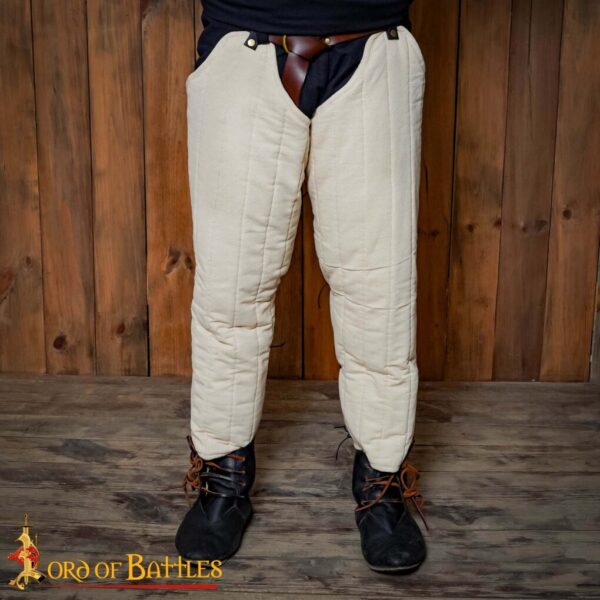 Medieval Padded Arming Chausses Quilted Armor Ideal Padding for Chainmail and Plate Armor - Image 3