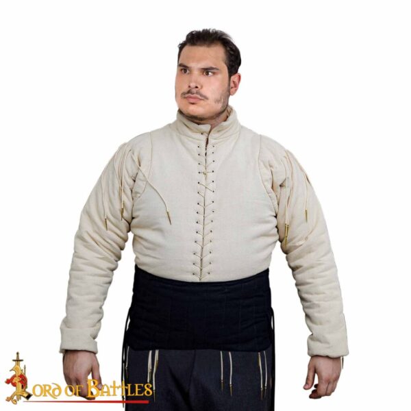 Medieval Padded Arming Broad Waist Belt Lendenier - Image 5