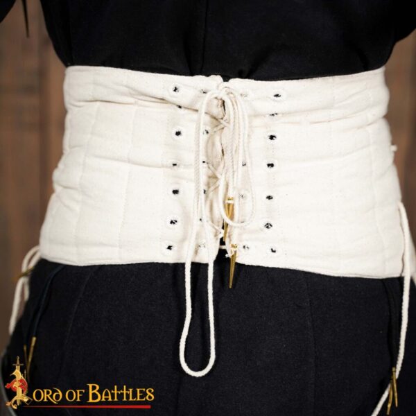 Medieval Padded Arming Broad Waist Belt Lendenier - Image 12