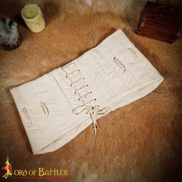 Medieval Padded Arming Broad Waist Belt Lendenier - Image 2