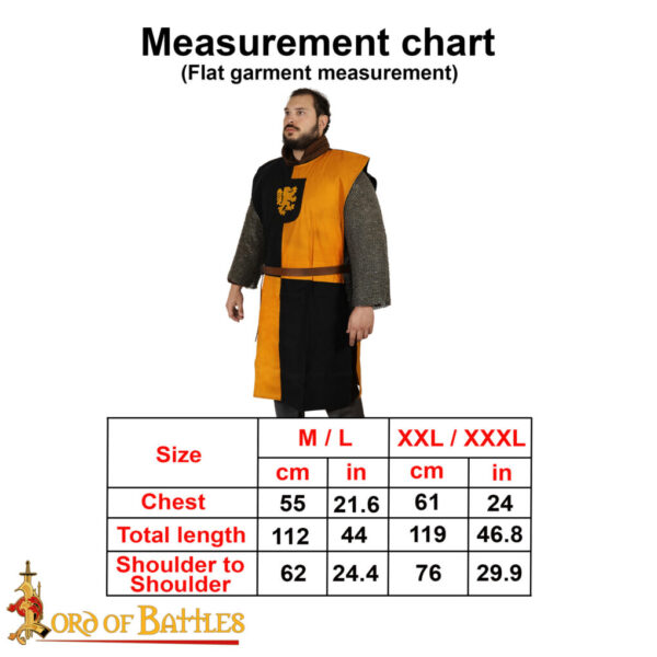 Heraldic Surcoat Tabard with Scottish Rampant Lion Design for Kids and Adults - Image 9