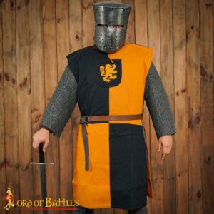 Heraldic Surcoat Tabard with Scottish Rampant Lion Design for Adults