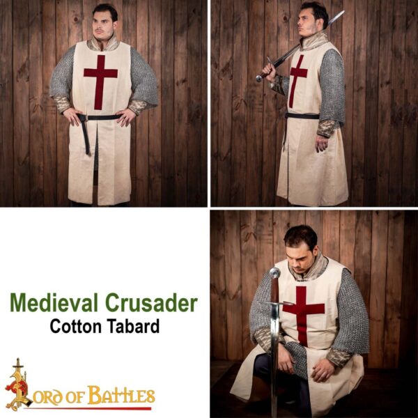 Medieval Crusader Knight Canvas Cotton Tabard - Image 7