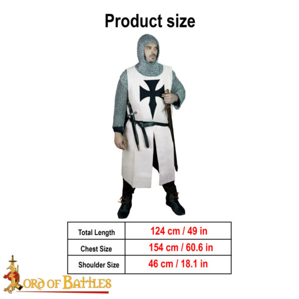 Medieval Teutonic Knight Canvas Cotton Tabard - Image 3