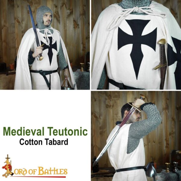Medieval Teutonic Knight Canvas Cotton Tabard - Image 7