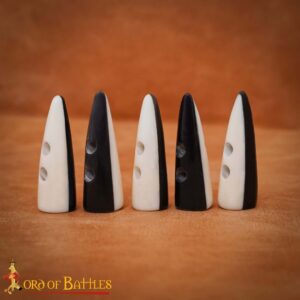 Dual Toned Toggles Handcrafted from Genuine Ox Horn Set of 5