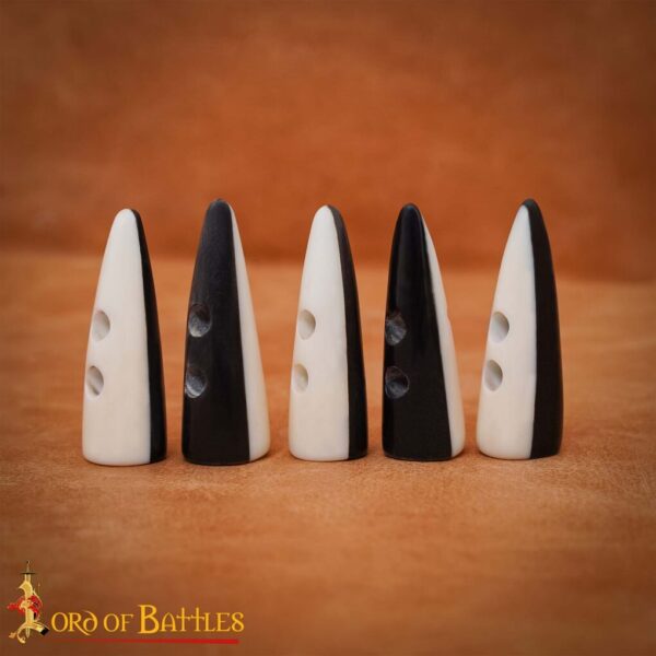Dual Toned Toggles Handcrafted from Genuine Ox Horn Set of 5