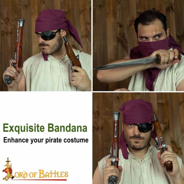 Pirate Bandana Handcrafted from Light Cotton - Image 12
