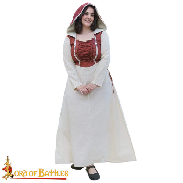 Medieval Maiden Cotton Dress - Image 3
