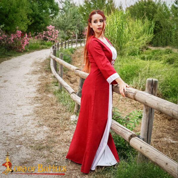 Medieval Princess Light Cotton Dress - Image 2