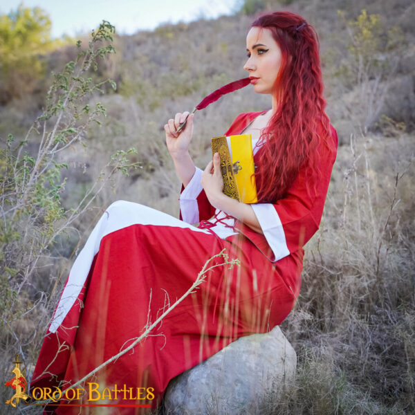 Medieval Princess Light Cotton Dress - Image 5
