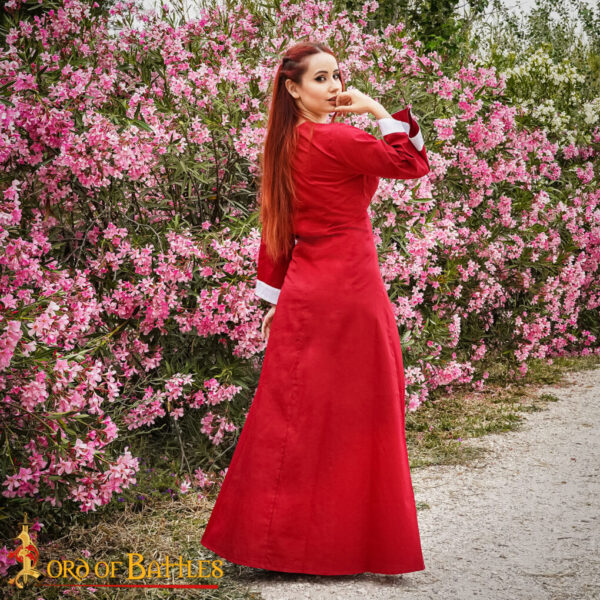 Medieval Princess Light Cotton Dress - Image 6