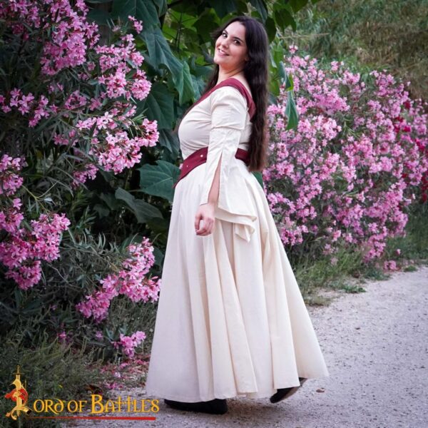 Medieval Country Maiden Light Cotton Dress - Image 2