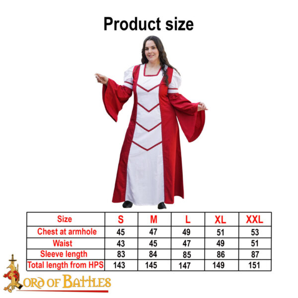 “Isabella” Damsel / Medieval Maiden Cotton Dress - Image 3