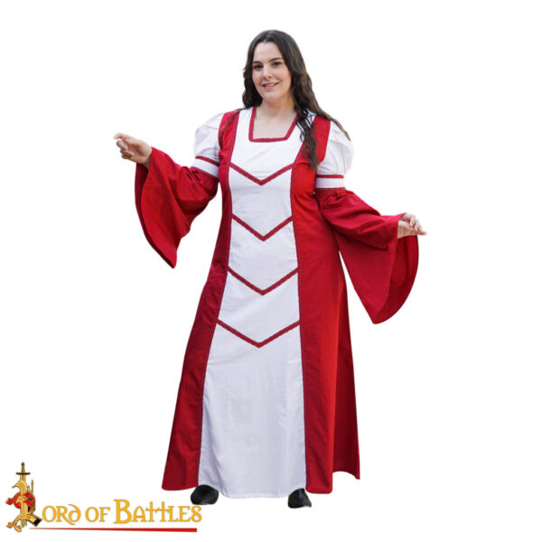 “Isabella” Damsel / Medieval Maiden Cotton Dress - Image 4