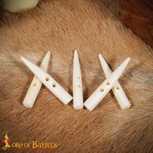 Viking Handcrafted Genuine Bone Toggles Set of 5