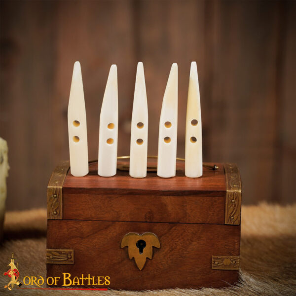 Viking Handcrafted Genuine Bone Toggles Set of 5 - Image 6