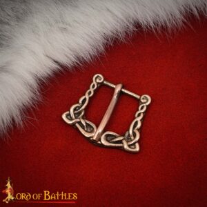 Viking Age Solid Bronze Knotwork Buckle (2 cm Belt Width) Lost Wax Cast Norse Replica