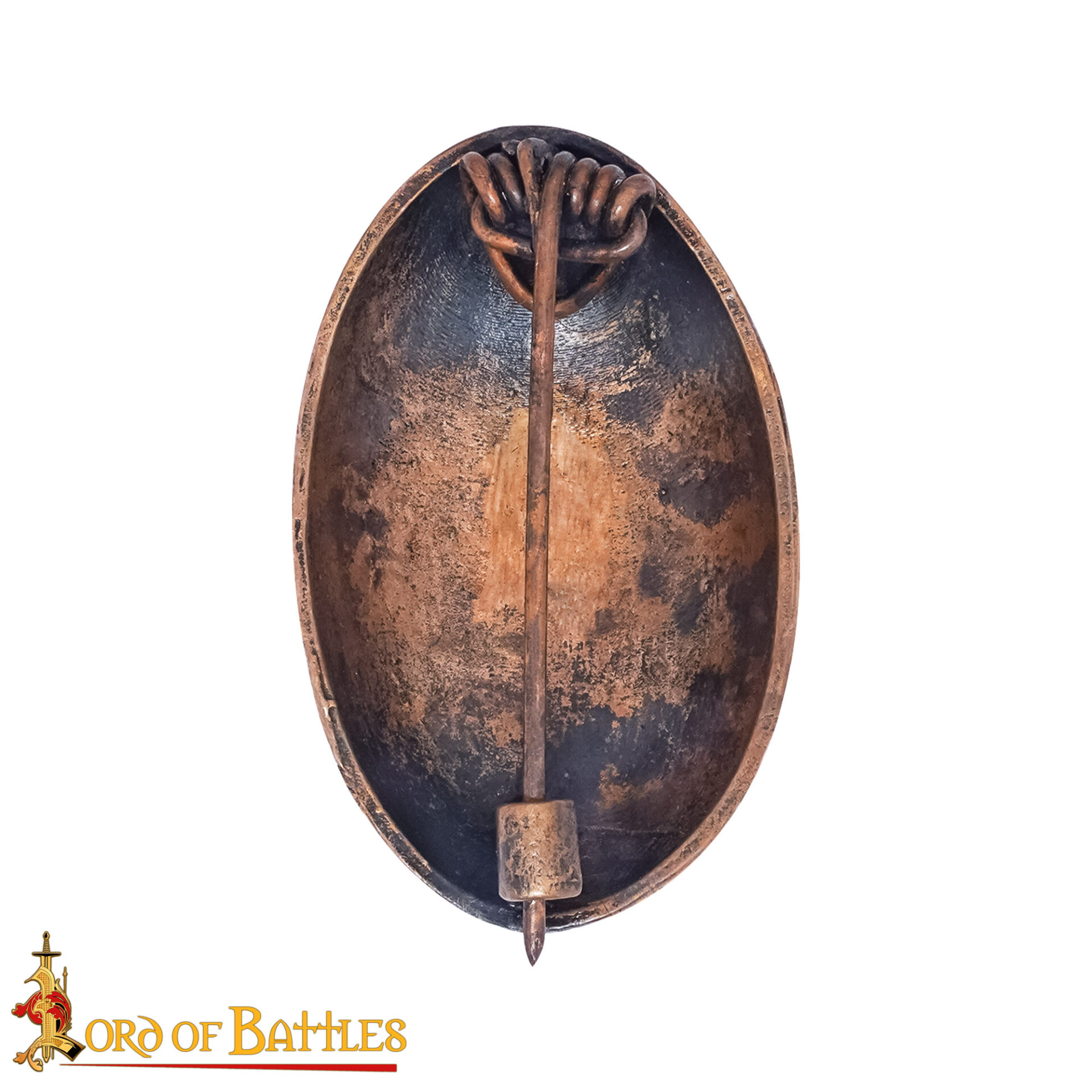 10th Century Viking Age Antique Bronze Oval Brooch-26578BZSAT 4