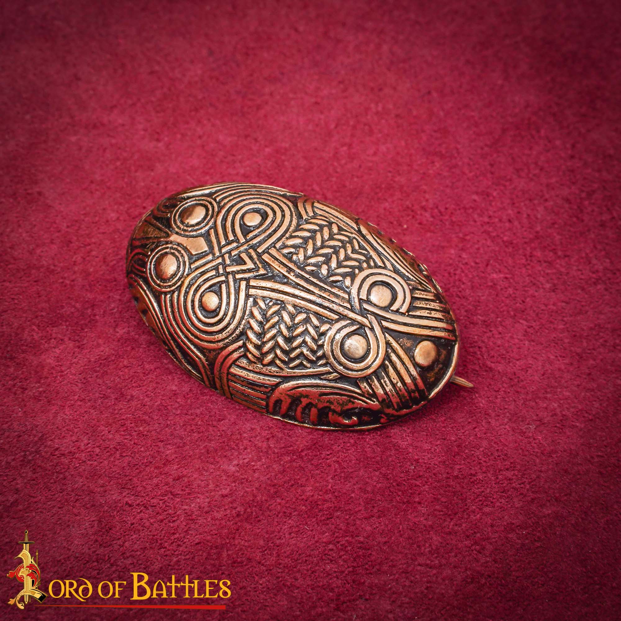 Viking Bronze Tortoise Brooch