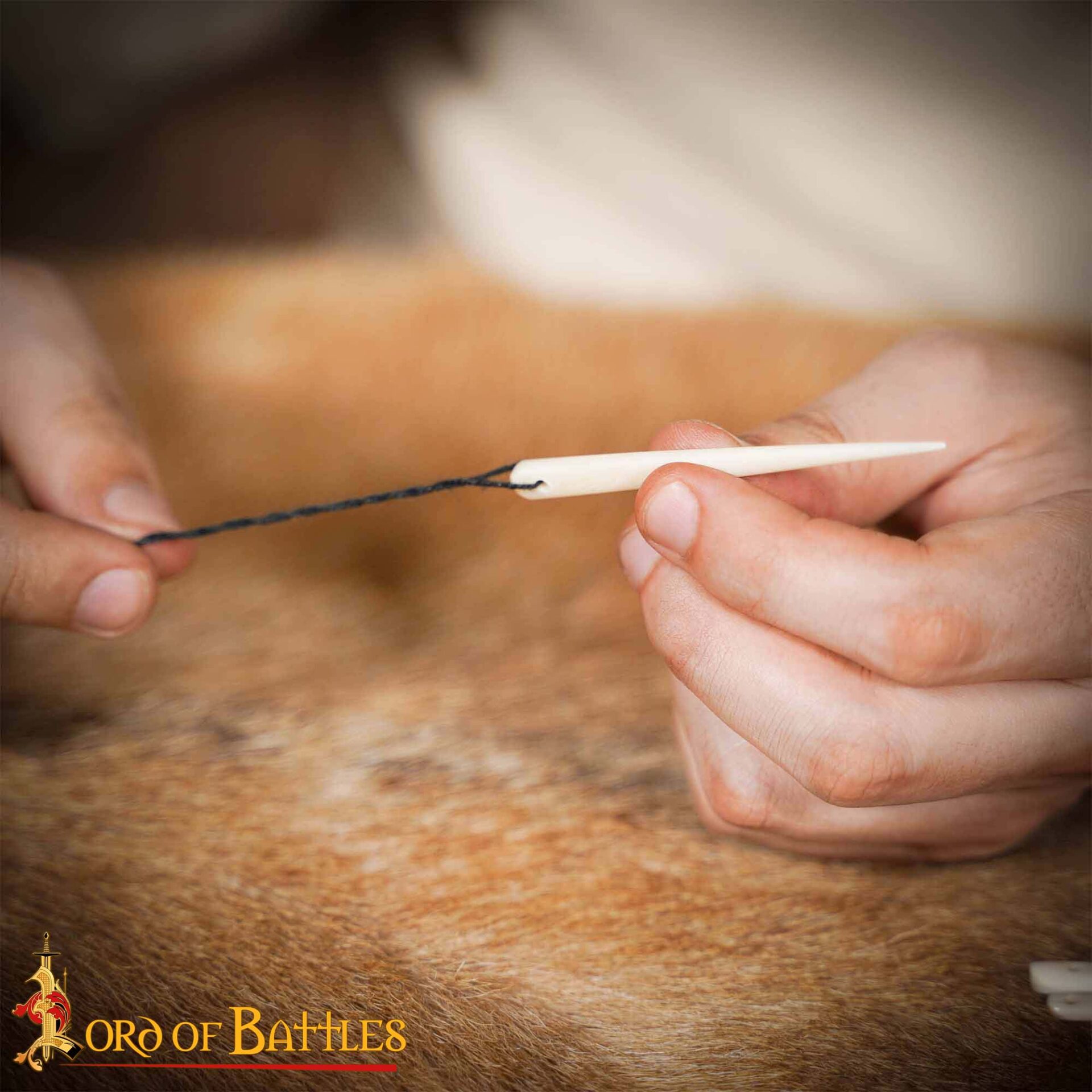 10th Century Viking Bone Sewing Needles-4402-5pcs 6