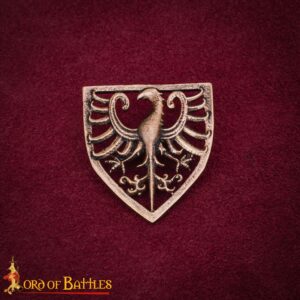 13th Century Bronze Eagle Badge Lost Wax Cast | Heraldic Garment Mount