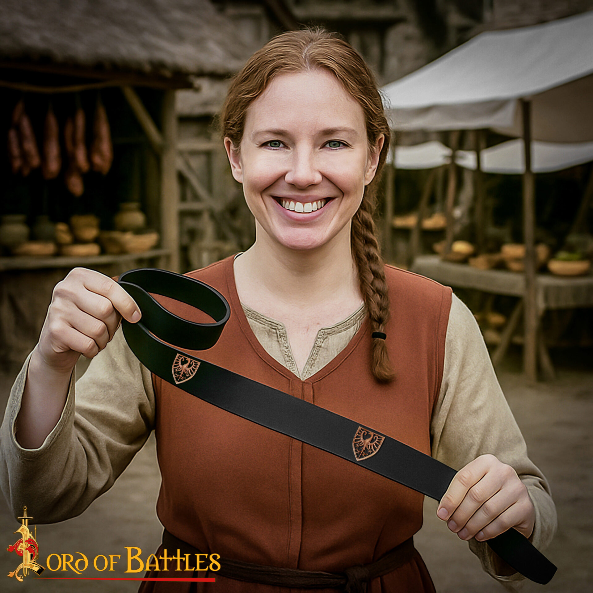 13th Century Bronze Heraldic Eagle Shield Brooch-26432BZ 5