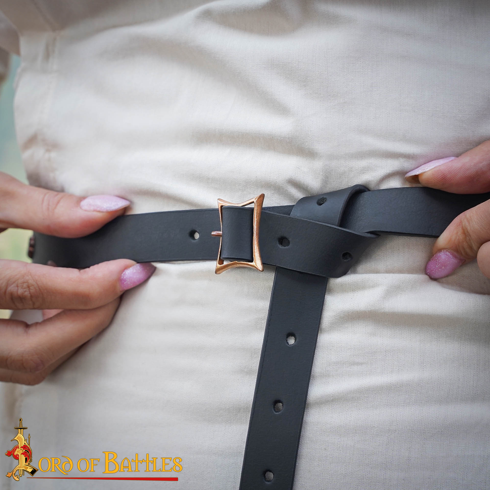 18th Century Solid Bronze Belt Buckle-26448BZ 1