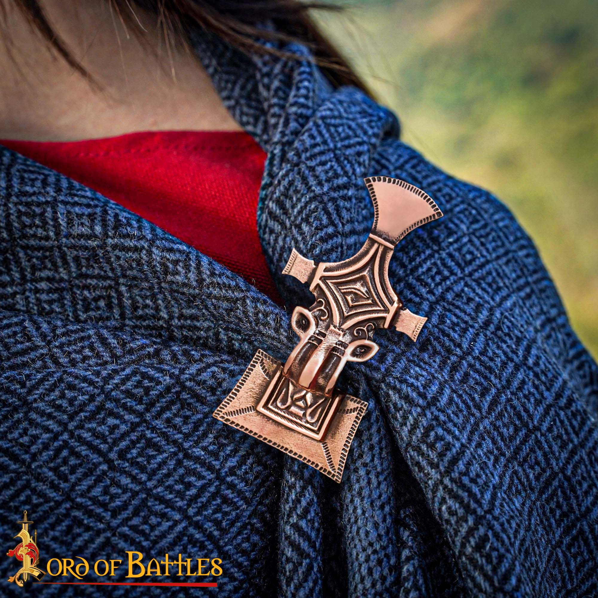 7th Century Germanic Antique Bronze Fibula Brooch Early Medieval Clothing Pin-26466BZAT-BZ 5