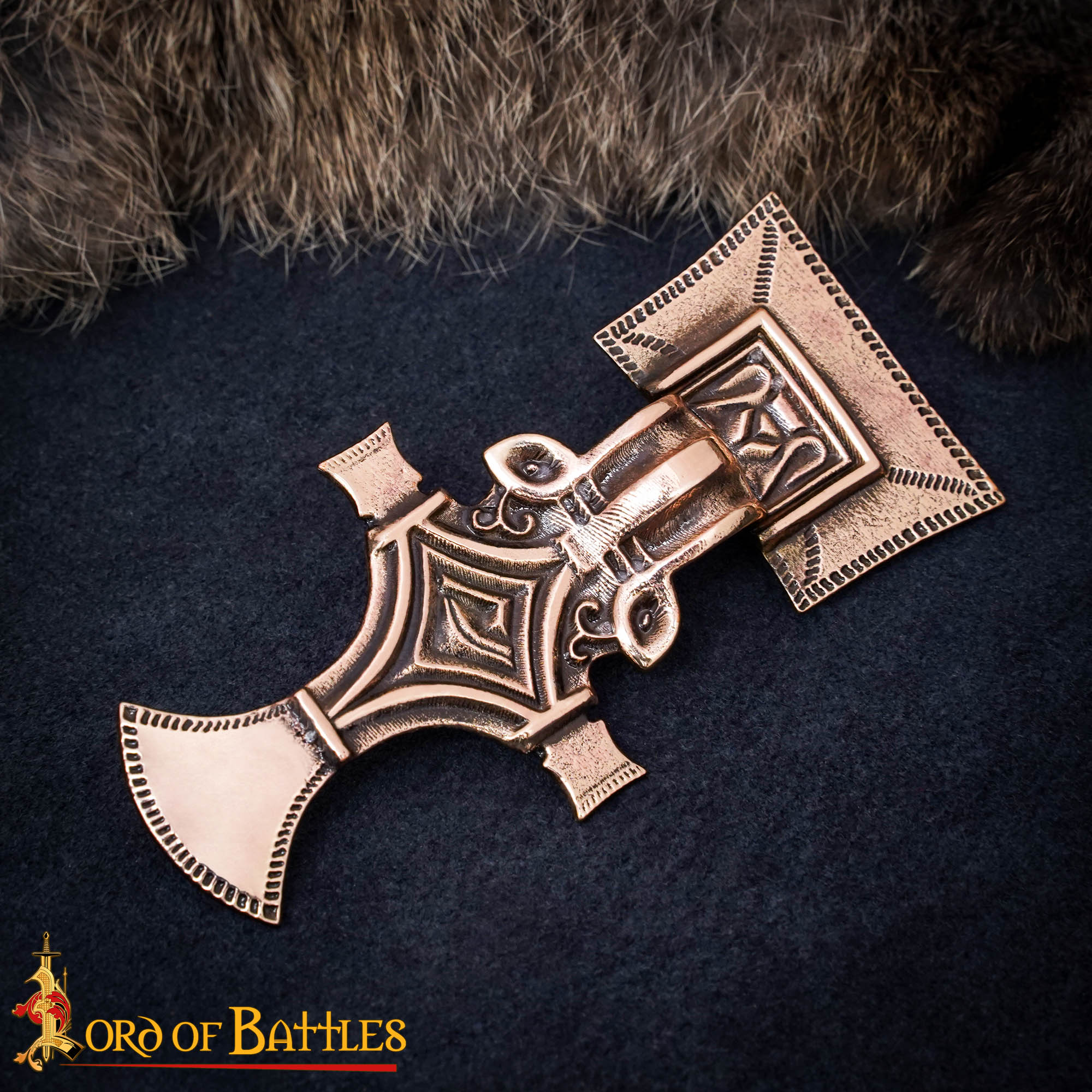 7th Century Germanic Antique Bronze Fibula Brooch Early Medieval Clothing Pin-26466BZAT-BZ