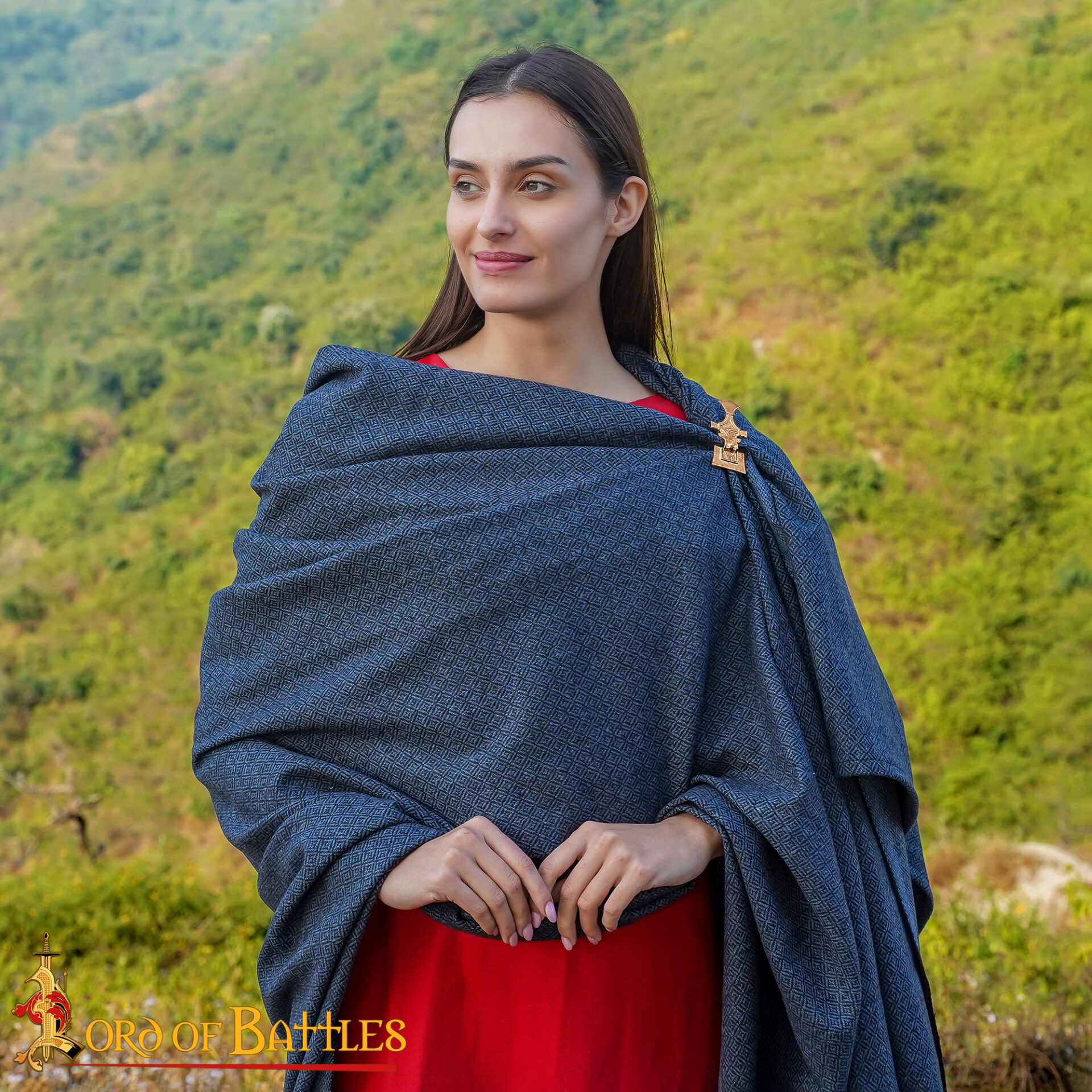 7th Century Germanic Bronze Fibula Brooch Early Medieval Clothing Pin-26466BZ 1