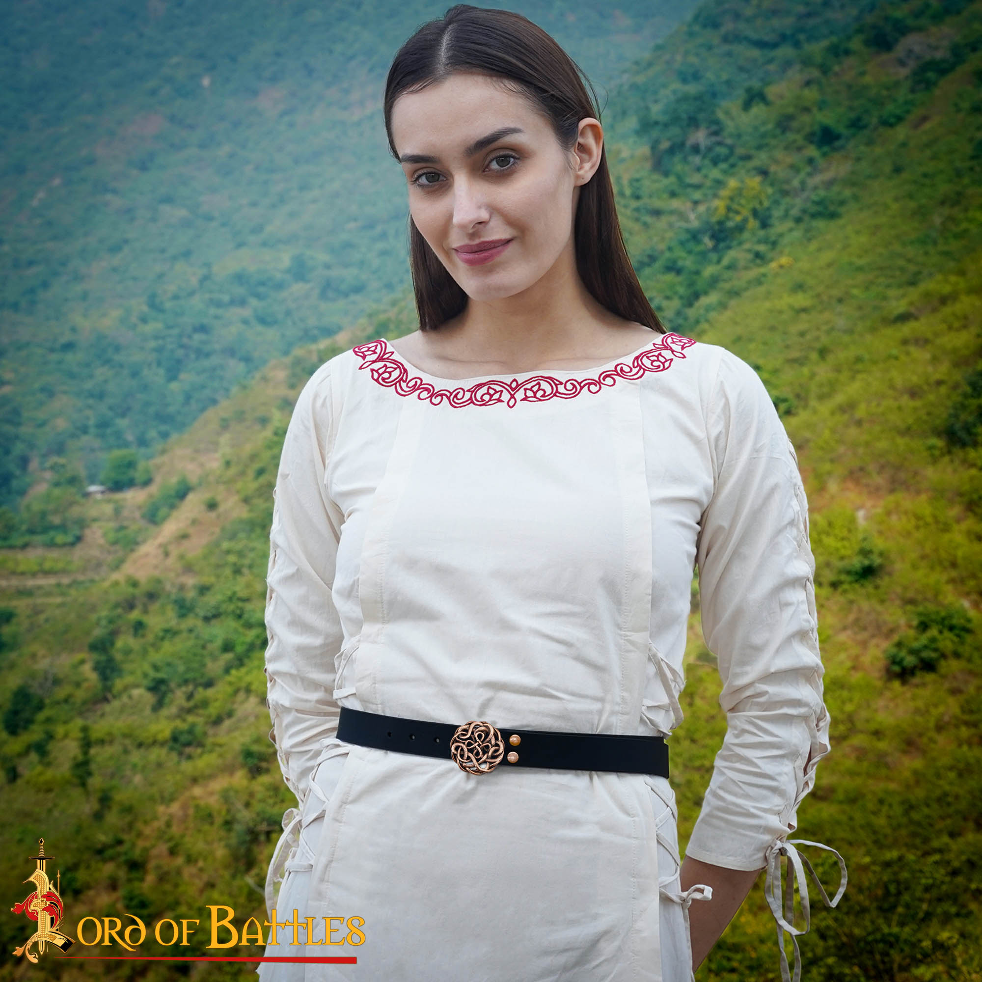 9th Century Antique Bronze Celtic Knotwork Belt Buckle – Early Medieval Design-26452BZAT 1