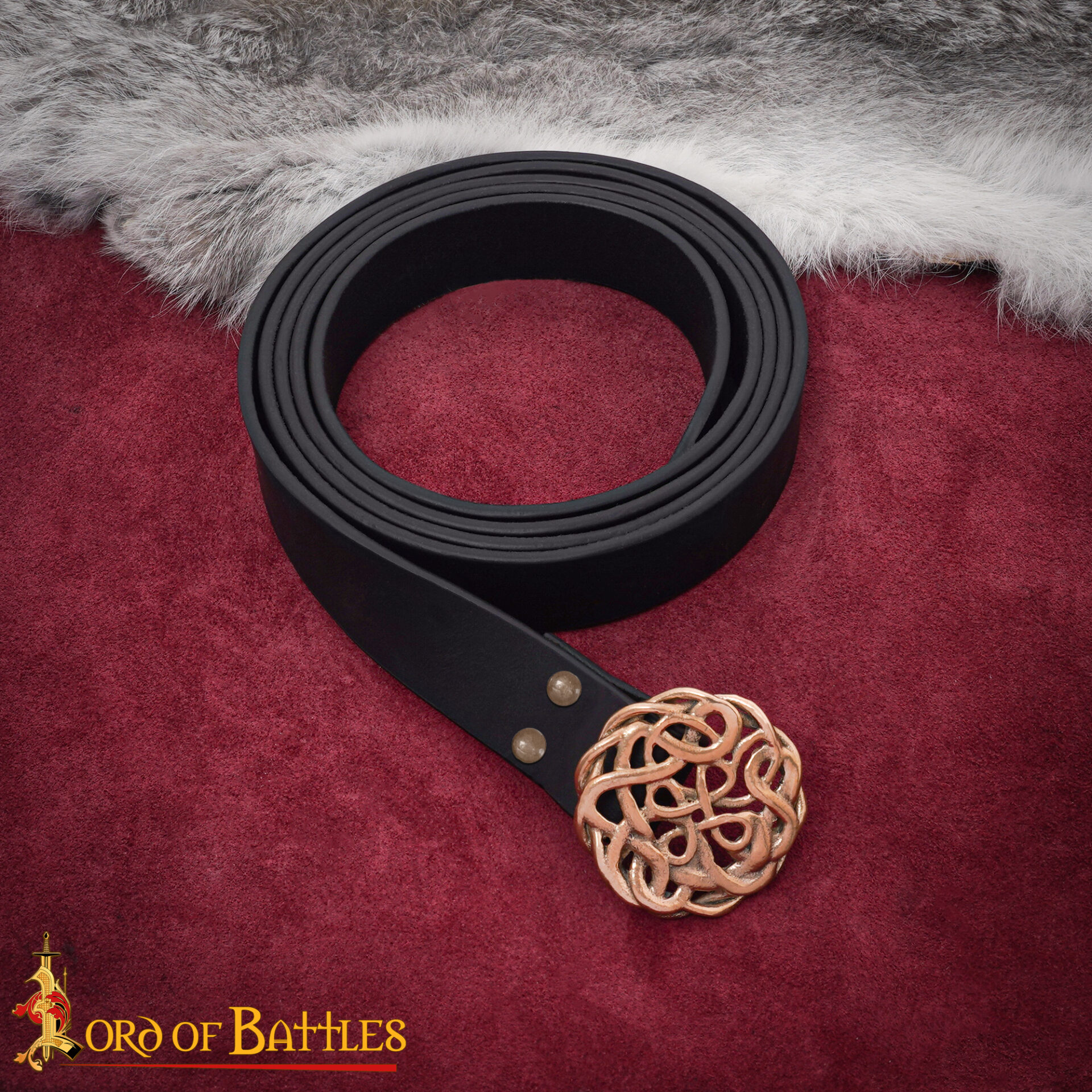 9th Century Bronze Celtic Knotwork Belt Buckle – Early Medieval Design-26452BZ 4