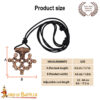 9th Century Viking Period Knotwork Pendant with Leather Cord-26620BZAT 2