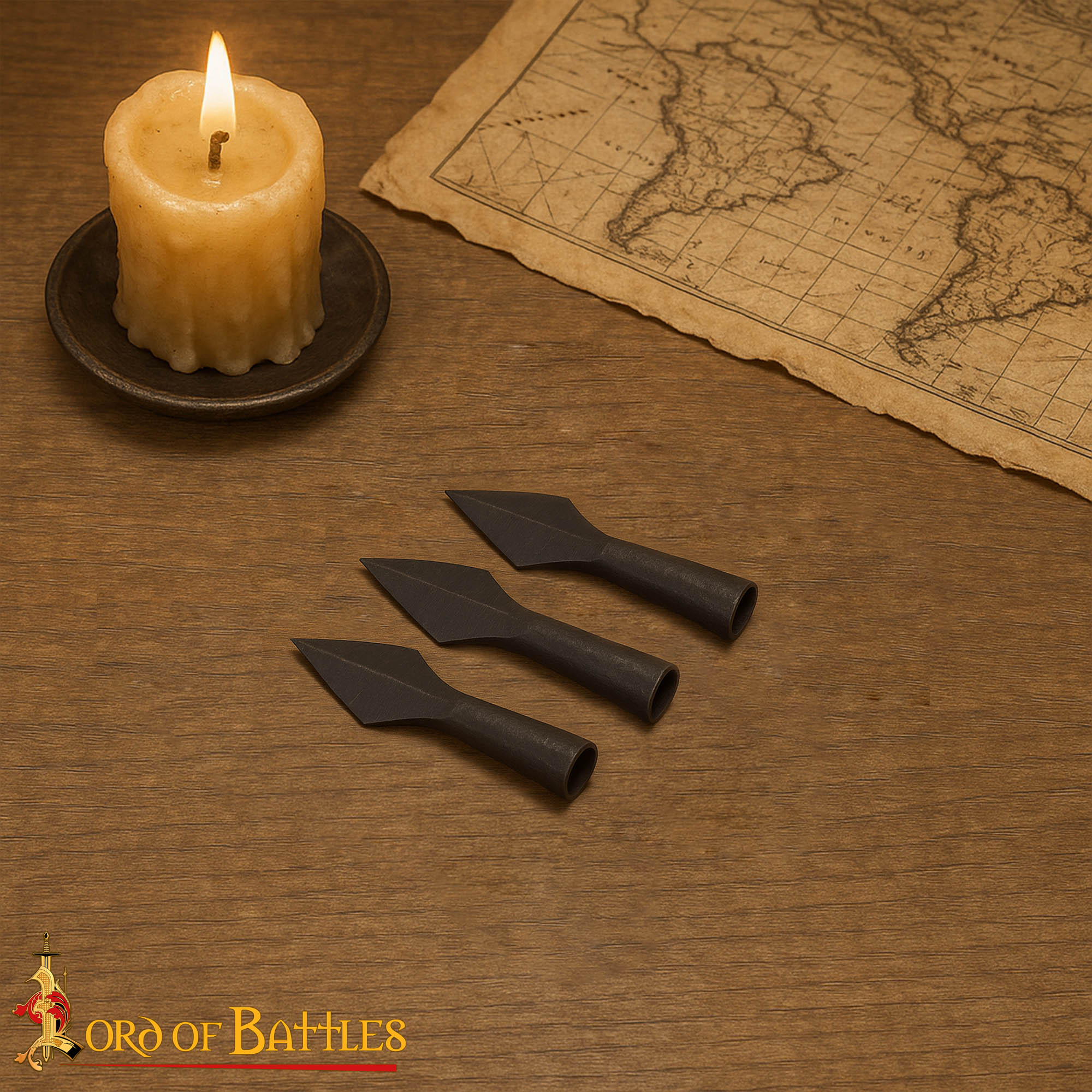 Medieval 13th–15th Century Wrought Iron Socketed Arrowhead – Hand-Forged Reenactment & Collectible Spear Tip-1212 6