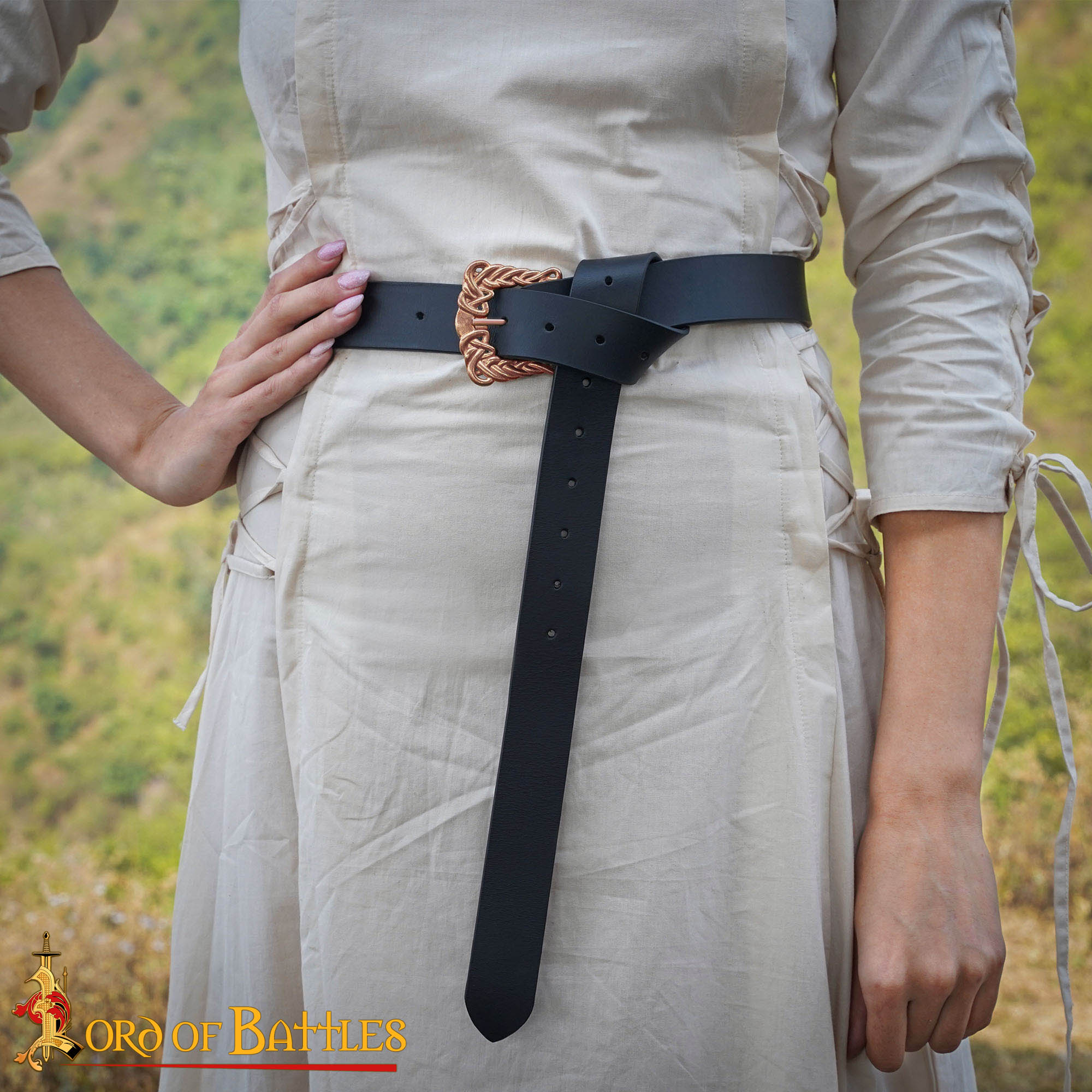 Viking Age 10th Century Solid Bronze Buckle Norse Knotwork Design-26398BZL 4