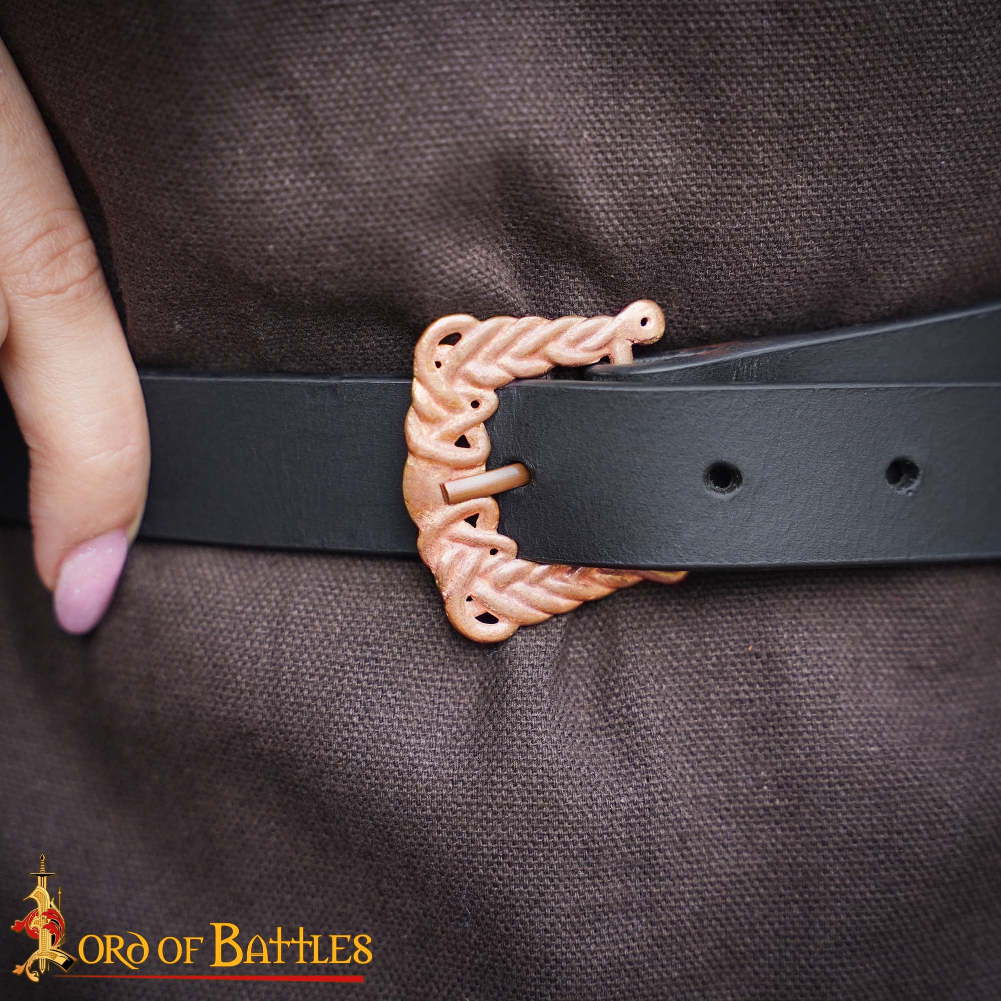 Viking Age 10th Century Solid Bronze Buckle Norse Knotwork Design-26398BZS 5