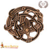 Viking Age 9th Century Solid Bronze Brooch Norse Serpent Knot Design-8913BZAT 3