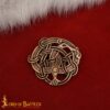 Viking Age 9th Century Solid Bronze Brooch Norse Serpent Knot Design-8913BZAT 4