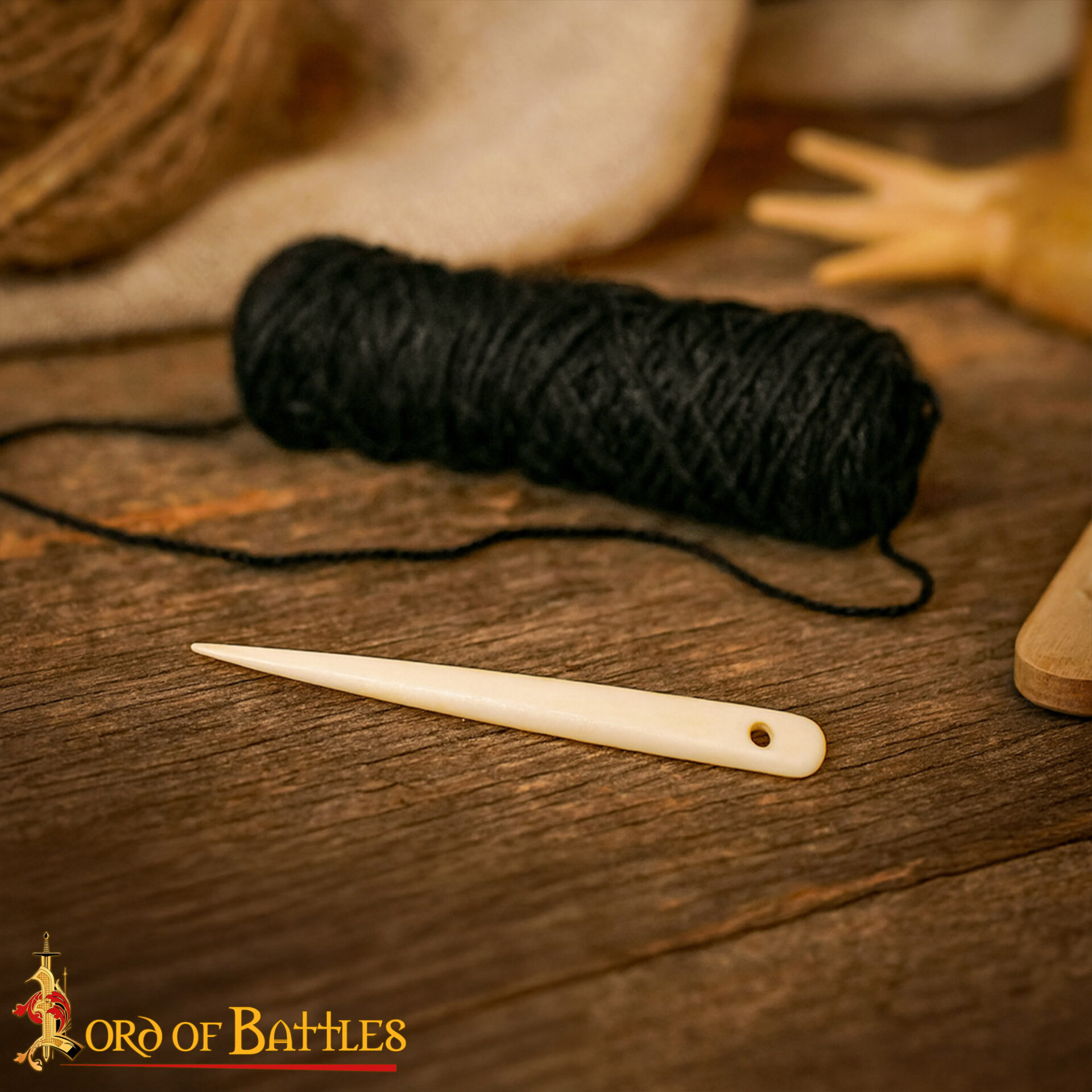 Viking Bone Sewing Needle-4402