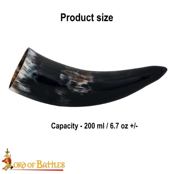 Medieval Viking Drinking Horn crafted from Authentic Ox horn - Image 3