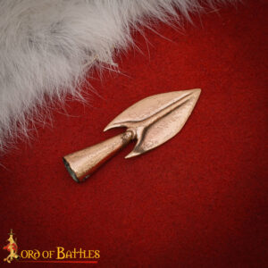 Bronze Socketed Arrowhead – Leaf-Shaped Ancient Reproduction, Lost Wax Cast