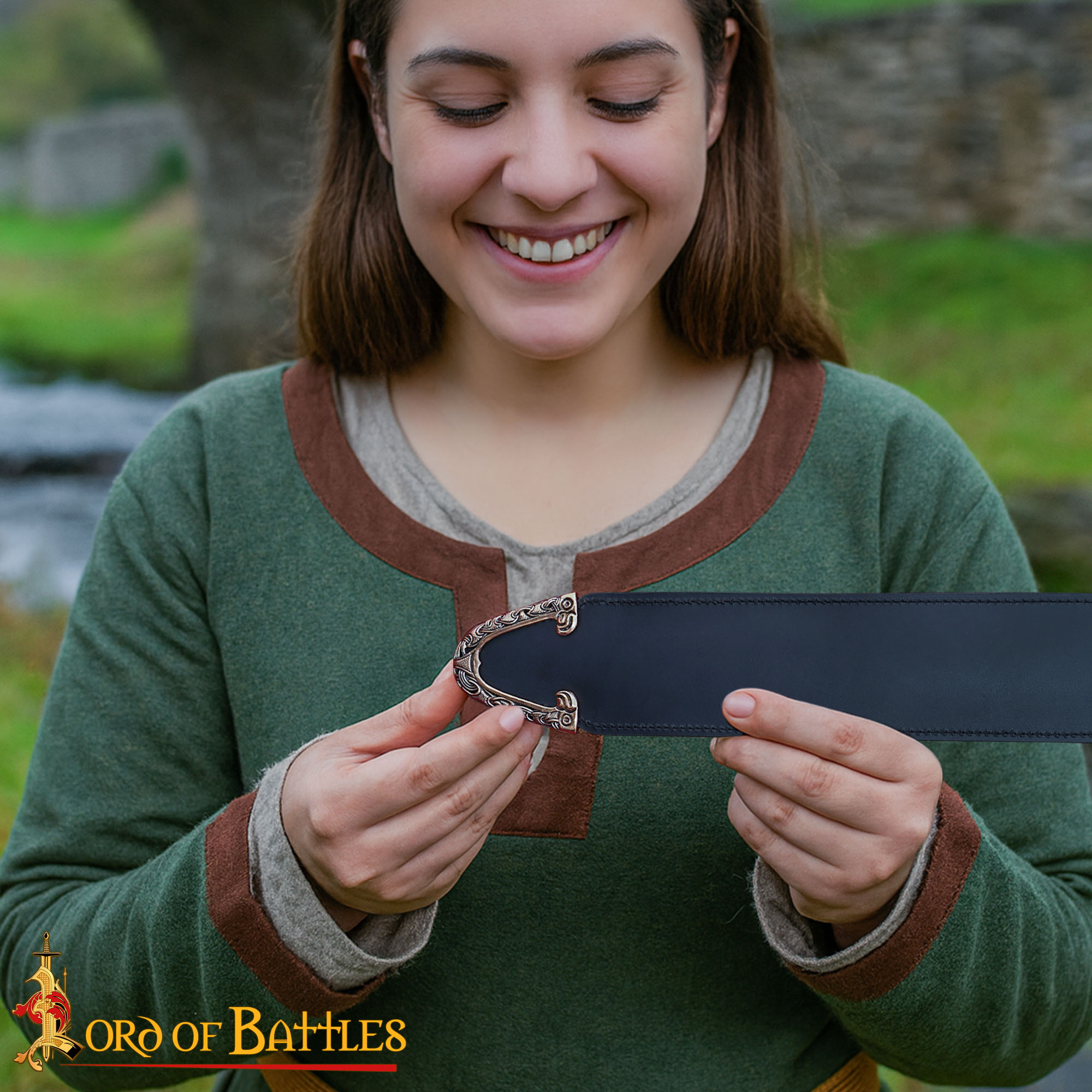 10th Century Viking Antique Bronze Sword Scabbard Chape Norse Strap Divider Fitting-26617BZAT 5